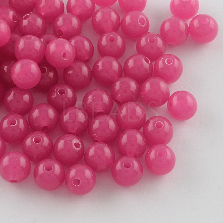 Imitation Jade Acrylic Beads SACR-S188-12mm-04-1