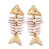 304 Stainless Steel Enamel Big Pendants STAS-Z202-07G-01-1