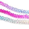 Transparent Painted Glass Beads Strands X1-DGLA-A034-T2mm-A14-4