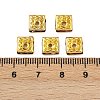 Brass Rhinestone Spacer Beads RSB073NFG-2