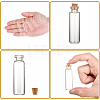 Glass Jar Glass Bottle for Bead Containers CON-E008-60x16mm-4