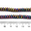 Electroplated Natural Lava Rock Beads Strands G-A256-E01-01J-4