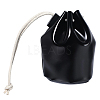 Leather Coin Storage Drawstring Bucket Bags AJEW-WH20064-95B-1