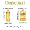 10Pcs 2 Styles Rack Plating Alloy Pendants FIND-YW0010-46-2