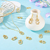 10Pcs Brass with Cubic Zirconia Pendants KK-TA0002-13-8