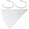 15Pcs Stainless Steel Bangle Makings FIND-BC0014-34B-1