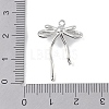 Brass Micro Pave Clear Cubic Zirconia Pendants KK-U008-03A-P-3