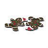 Christmas Style Printed Acrylic Cabochons MACR-O045-01G-3