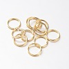 Eco-Friendly PVD Vacuum Plating & Long-Lasting Plated Brass Open Jump Rings KK-E663-4mm-G-1