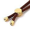 Half Finished Twisted Milan Rope Slider Bracelets FIND-G032-01G-18-5