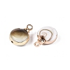Electroplate Natural Sea Shell Pendants SSHEL-Q100-11A-KCG-2