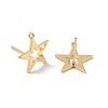 Brass Stud Earring Findings KK-R164-06G-2