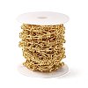 Rack Plating Brass Oval & Knot Link Chains CHC-I040-06G-3