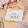 5Pcs Brass Micro Pave Clear Cubic Zirconia Pendants ZIRC-BBC0002-12-6