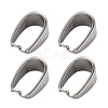 Tarnish Resistant 201 Stainless Steel Snap on Bails STAS-H052-3