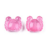 Transparent Spray Painted Glass Beads GLAA-N035-026-C04-2