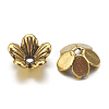Tibetan Style Flower Alloy Bead Caps TIBEP-S192-AG-NR-2