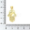 Real 18K Gold Plated Brass Clear Cubic Zirconia Pendants KK-A198-20G-3