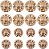 Gorgecraft 16Pcs 2 Style Alloy Enamel Shank Buttons BUTT-GF0003-50-1