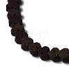 Electroplated Natural Lava Rock Beads Strands G-Q1009-G01-02-4