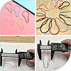 20Pcs 10 Colors Iron Bulb Shaped Plastic Push Gate Snap Keychain Clasp Findings IFIN-SC0001-94-6