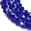 Transparent Electroplate Glass Beads Strands LS-GLAA-F029-4mm-A06-3