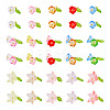 60Pcs 3 Styles Transparent Acrylic Pendants HJEW-TAC0180-2