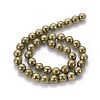 Round Non-magnetic Synthetic Hematite Beads Strands G-D617-12mm-28-2