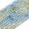 Natural Aquamarine Beads  Strands G-D0013-29-1