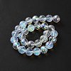 Transparent Electroplate Glass Beads Strands EGLA-N002-34E-H01-2