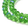 Electroplate Glass Beads Strands EGLA-A034-T3mm-L08-3