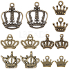 60Pcs 6 Styles Tibetan Style Alloy Charms FIND-BM0001-46-1