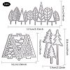 Christmas Tree Frame Carbon Steel Cutting Dies Stencils DIY-CP0001-06-2