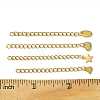 12Pcs 4 Styles 304 Stainless Steel Chain Extender FIND-FS0002-96A-5