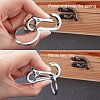 Alloy Push Gate Snap Keychain Clasp Findings KEYC-GA0001-01-5