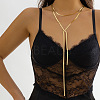 Brass Snake Chains Lariat Necklaces WG418B2-06-1