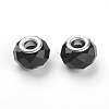 Handmade Glass European Beads X-GPDL25Y-C27-2