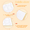 Gesso Finger Ring Display Stands ODIS-WH0029-41-4