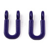Rack Plating Spray Painted Alloy 2-Loop Link Pendants PALLOY-N176-01U-2