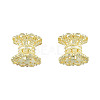 Brass Double Bead Caps KK-N259-23-3