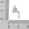 Rack Plating Brass Micro Pave Clear Cubic Zirconia Pendants KK-A224-03M-P-3