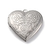 304 Stainless Steel Locket Pendants STAS-S171-13P-02-1