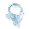 Transparent Plastic Lobster CLaw Clasps KY-H005-A02-2