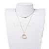 Natural Freshwater Pearl Pendant Necklaces NJEW-JN02471-5