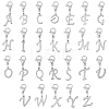 SUPERFINDINGS 26Pcs 304 Stainless Steel Letter Pendant Decorations HJEW-FH0006-52-1