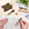 10Pcs Tibetan Style Tortoise Bookmark Cabochon Settings TIBE-ME0001-10-4