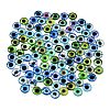 Printed Transparent Glass Cabochons GL-CBAA22A-16-1