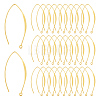 50Pcs Brass Earring Hooks KK-UN0002-80-1