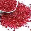 6/0 Spray Paint Fringe Glass Seed Beads SEED-H003-11F-1
