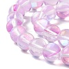 Synthetic Moonstone Beads Strands G-E573-02C-20-3